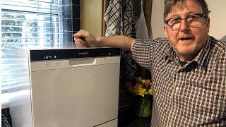 COMFEE' KWH-TD802-W Table Top Compact Dishwasher Review and Unboxing