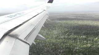 Landing at Cancun Airport march 2016