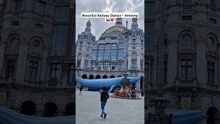 Railway Station - Antwerp, Belgium 🇧🇪❤️🇱🇰 #antwerp #belgium #railwaystation