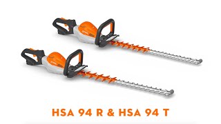 STIHL HSA 94 R and HSA 94 T Cordless Hedge Trimmers | High-Performance Hedge Trimmer | STIHL GB