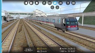 Hmmsim 2 港鐵東涌線 A-Train V609/V809 : 香港站 至 東涌站 (全程, 第一列東涌線8卡列車) MTR Tung Chung Line