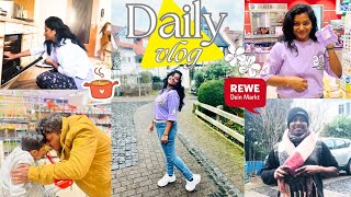 நான் பட்ட கஷ்டம் இருக்கே idly dosa batter-க்கு😭Germany-ல My Routine Vlog😇REWE Grocery Shopping 🛍️