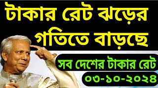 দেখে নিন আজকের টাকার রেট কত টাকা। বাংলাদেশে রিয়াল রিংগিত ডলার ইউরোতে আজকের টাকার রেট কত-NOTUN BD