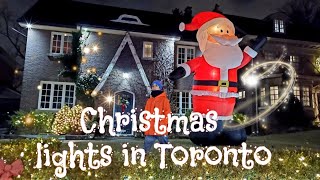 CHRISTMAS 🌲 LIGHTS IN TORONTO CANADA 🍁