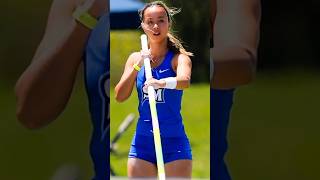 Women’s pole vault #collegeathlete #polevault