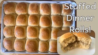 Easy Stuffed Dinner Rolls with Fresh Milled Flour