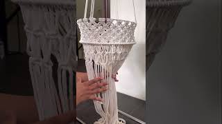 Macrame basket hanger #macramebasket #macrame #macramehanger #macrametutorial