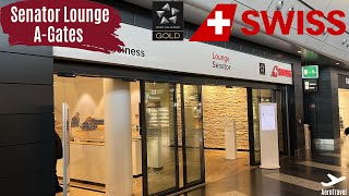 SWISS SENATOR LOUNGE A-GATES - ZURICH AIRPORT | STAR ALLIANCE GOLD LOUNGE ZURICH AIRPORT | REVIEW 4K