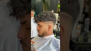 BEST SIDE FADE HAIRSTYLE ✂️ FOR MEN WITH CURLY HAIRS 💈 ASMR