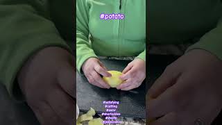 Satisfying cutting Potato with sounds #satisfying #potato #cutting #shortsvideo #asmr #shorts