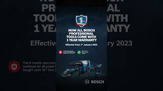 Bosch Professional Tools Now with 1 Year Warranty | Bosch Power Tools