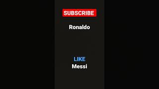 Ronaldo o messi