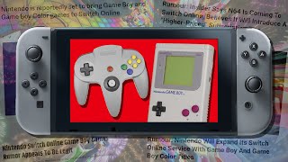 [OLD] N64 & Gameboy Switch Online Rumors