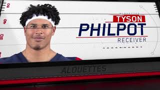 CFL Montreal Alouettes Tyson Philpot Plays vs Ottawa