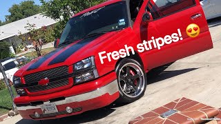 RST Silverado Finally gets new stripes! (Pt. 2 DIY)