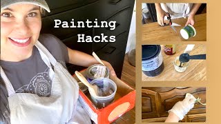 5 Painting Hacks for Furniture Flipping you may have never thought of 🤯