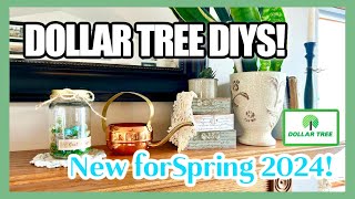 SPRING DECOR DIYs Using DOLLAR TREE Supplies! CRAFT WITH ME! Beauty on a Budget!