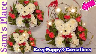 Dog Floral Arrangement - Easy DIY Instructions