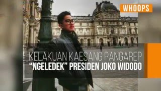 Ini Gaya Kaesang Pangarep Saat Meledek Ayahnya Soal Kecebong