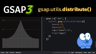 Using GreenSock's distribute utility method (GSAP 3)