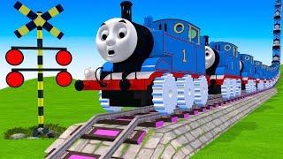 【踏切アニメ】あぶない電車 4 TRAIN Thomas 🚍 Fumikiri 3D Railroad Crossing Animation #2