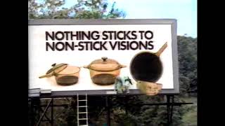 1990 Corning USA VISIONS Commercial: "Nothing Sticks To Non-Stick"