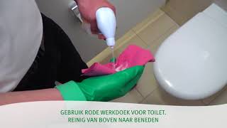 Reiniging van sanitair met SANET DAILY QUICK EN EASY