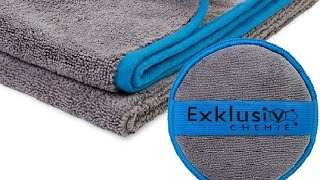 Exklusiv Chemie® Extra Große Trockentuch Q3 470 GSM + Handpolierschwamm, Genial