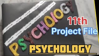 Psychology 11th class project file