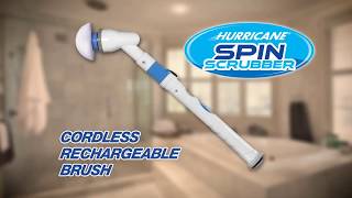 Hurricane Spin Scrubber - Cordless, Rechargeable Power Scrubber