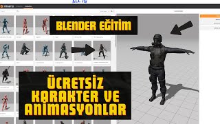 BLENDER - MIXAMO // ÜCRETSİZ KARAKTER VE ANİMASYON SİTESİ