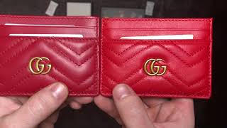 Gucci Marmont Cardholder: Authentic v Replica