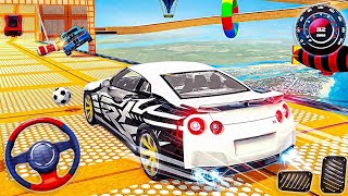 MEGA RAMPS  CAR  STUNTS RACING 3D ANDROID GAMEPLAY moster gaming