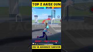 Fact : Top 2 Gun 😱 In Advance Server #freefire #facts #shorts