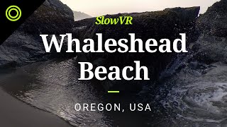 Rocks and Waves at Whaleshead Beach - Oregon Coast, USA [Slow VR 8K 360° Video & Sound]