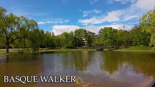 Vitoria-Gasteiz (Álava) - San Martin park to streets | Walking tour Basque Country 4K