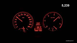 BMW 530d e60 231hp 0-150 km/h acceleration