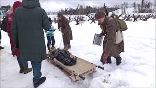 Реконструкция боев 1943-1945 года. Главный Храм Вооруженных сил РФ. 23 февраля 2022 года. Подготовка