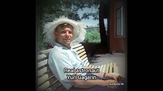 The first cosmanaut Yuri Gagarin   #cosmos #austranaut #cosmonaut