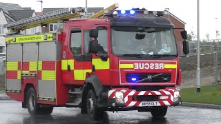 Suffolk Fire & Rescue Service - Sudbury PRT responding to Make Pumps 8 Building Fire 04-06-2021