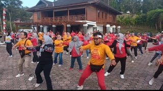 Senam pagi || kopdar src indonesia || puncak bogor || part 2..