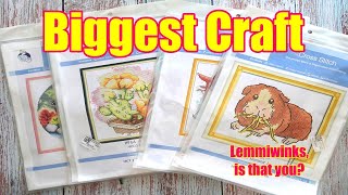 FLOSSTUBE #22 | BIGGEST CRAFT Unbagging | 4 Cross Stitch Kits