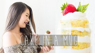 How to | DIY Bake FunFetti Vanilla Cake in a Mug | Eva Chung