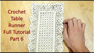 Learn How to Crochet TABLE RUNNER part 6