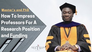 How to Email and Impress a Professor for Research Assistantship Funding PT 1 | By Dr. Babajide Ojo