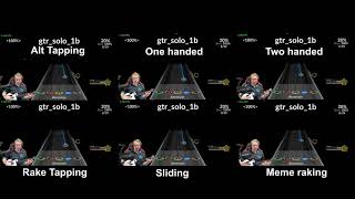 Bang your Head GTR SOLO 1B but I FC it using 6 different tapping methods for no reason