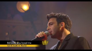 Darin performs "Because you loved me" at the Polar Music Prize 2022