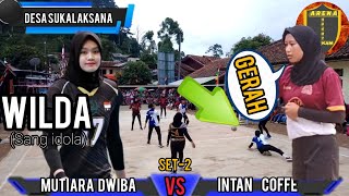 Wilda Siti nurfadilah gerah kalo lihat permainan seperti Proliga (mutiara dwiba vs intan coffe)