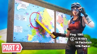 fortnite on high ping ... (Winning on EVERY Region)