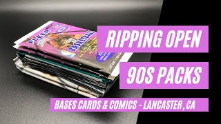 My Visit to Bases Cards & Comics - Ripping open 90s Packs | Sports Card Collecting and Investing |